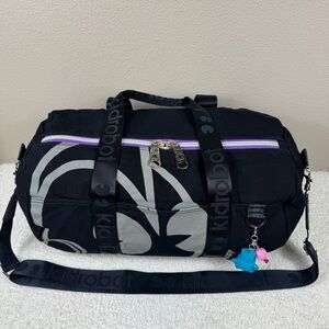 Kid robot duffel bag travel large zipper tote